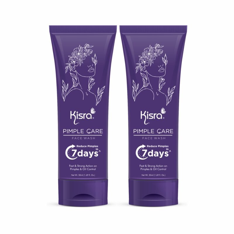 Kisra Pimple Care Face Wash with Tea Tree & Neem | Remove Acne, Pimples & Dark Spots For All Skin Types – 50ml